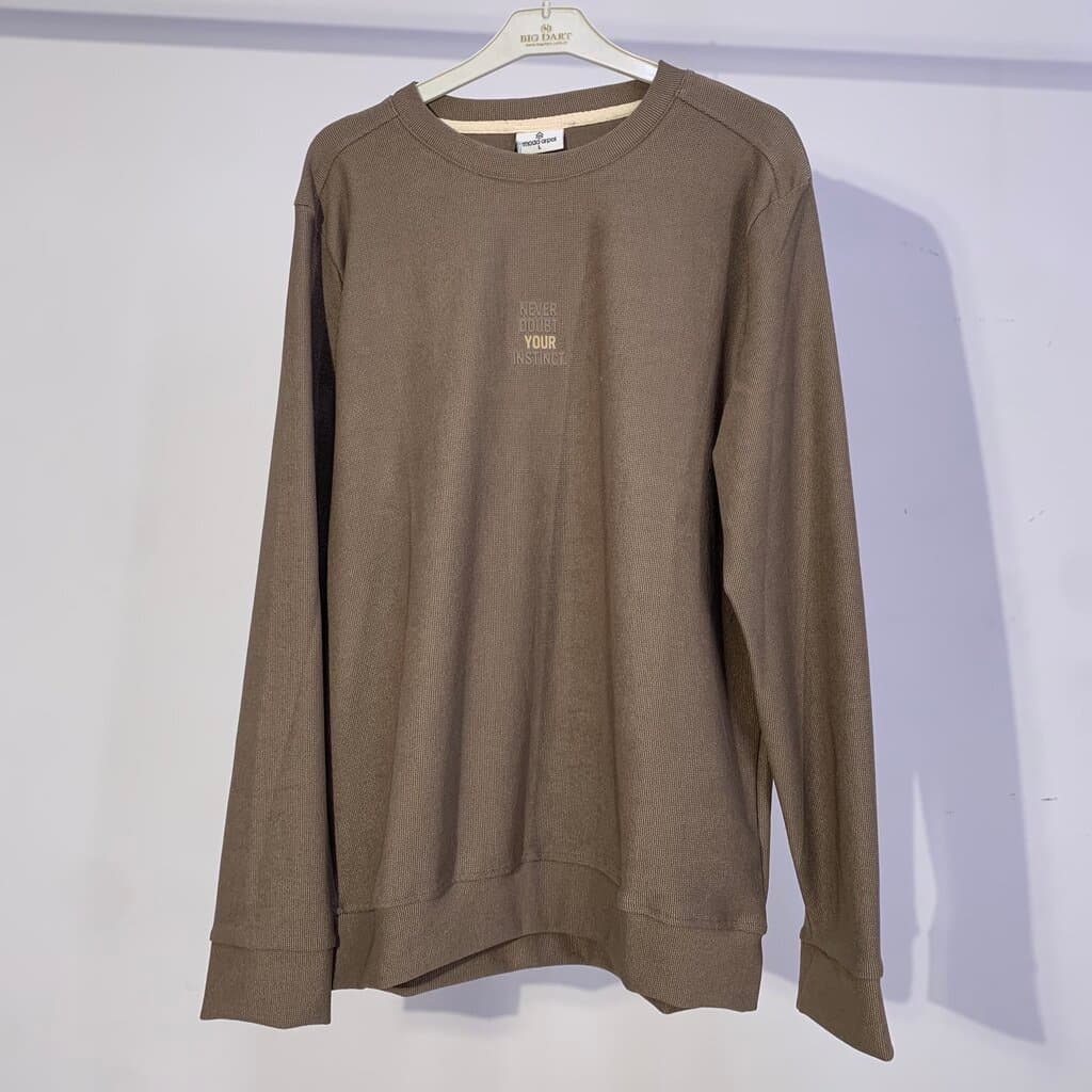 Moda Arpol Men's Cotton Sweater - Brown (S)