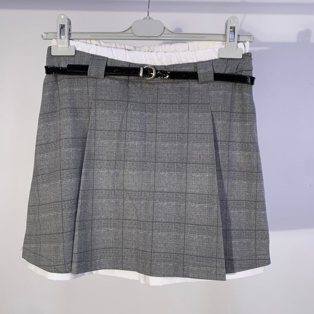 Reyon Women's Cotton Short Skirt - Gray (S)