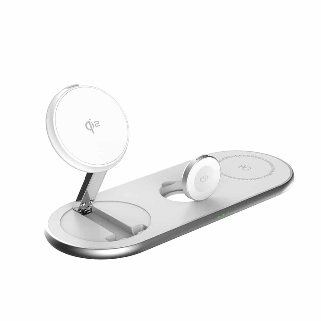 iCenter CX05 3 in 1 Magnetic Wireless Charger - White 2
