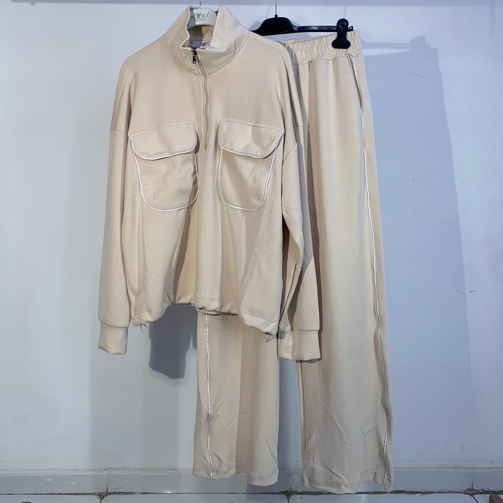 ERS Women's Homewear Set - Cream (L)