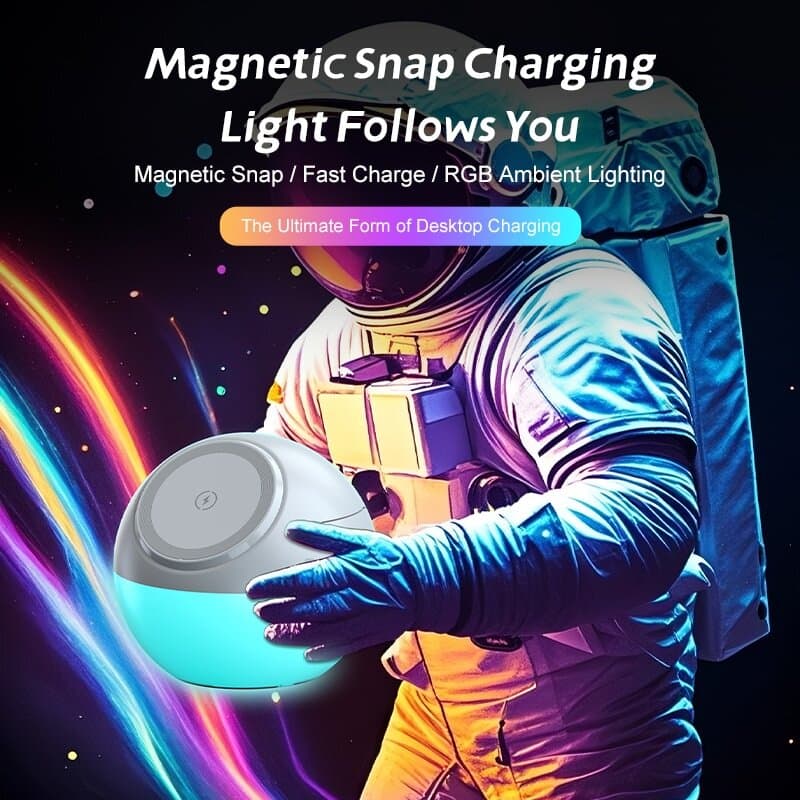 iCenter T5 3 in 1 Magnetic Wireless Charger - White 6