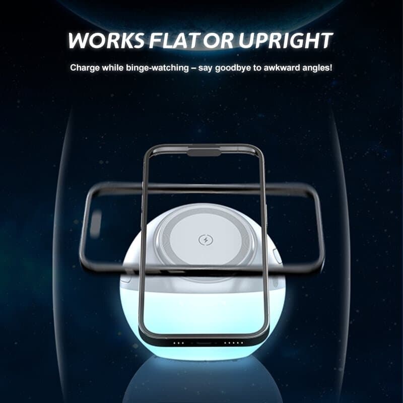 iCenter T5 3 in 1 Magnetic Wireless Charger - White 9