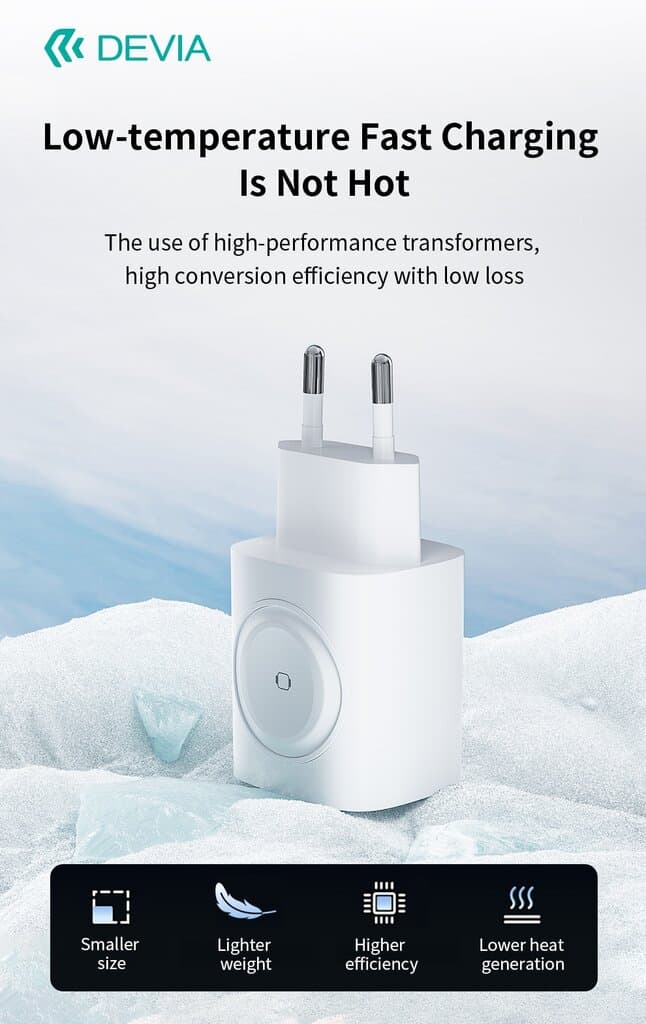 Devia Ultra1 22W PD+QC+Watch Wireless Charger 2-in-1 Gan Charger(EU) 11