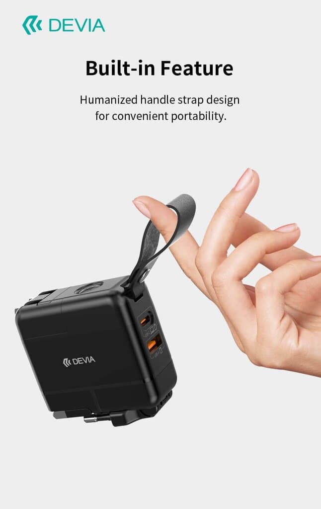 Devia Global Multi-function 45W PD+QC GaN Charger 9