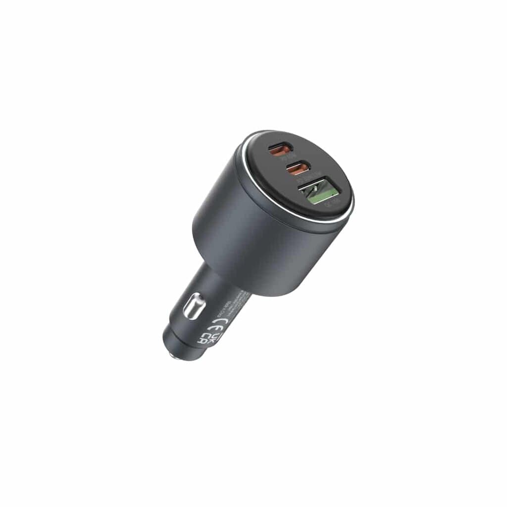 Devia Extreme Speed Series USB+Dual C 116W Metal Full Compatible Fast Car Charger 1