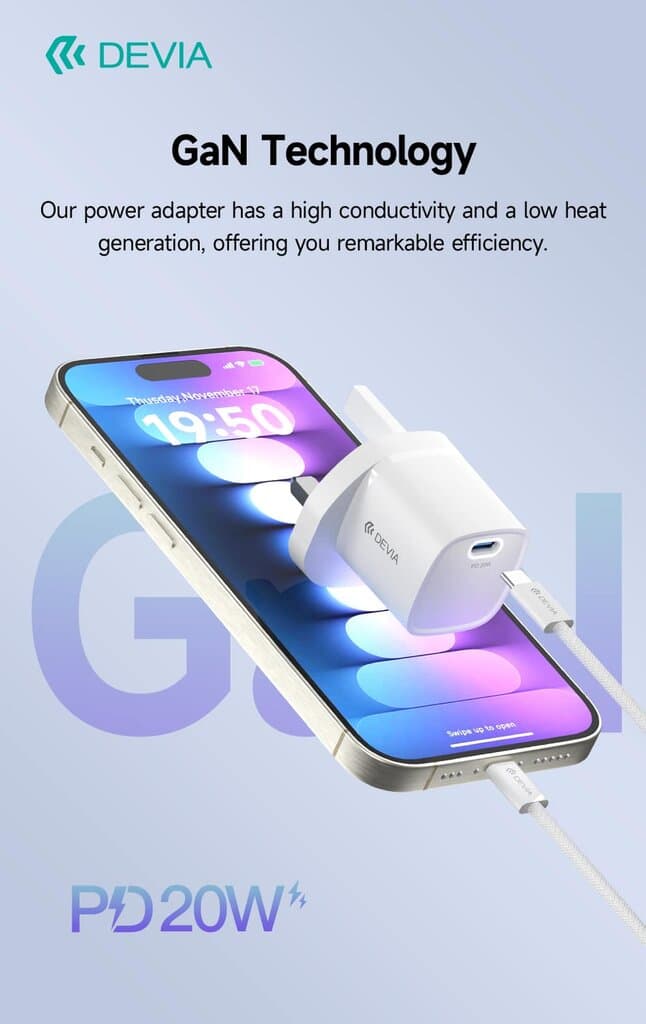 Devia Extreme Speed Series MINI PD 20W GaN Charger - UK 5