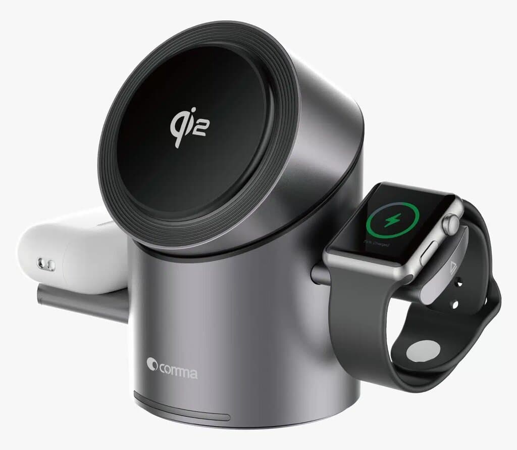 Comma Jub Series QI2 Rotating Magnetic 3 In 1 Wireless Charger 3