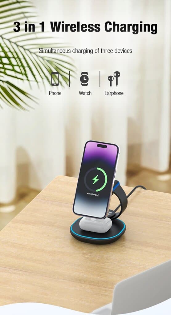 iCenter Z27 3-in-1 Wireless Charging 3