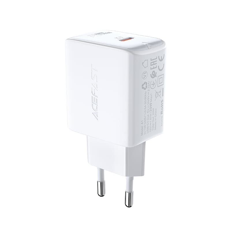 ACEFAST PD20W single USB-C charger (EU) – White 2