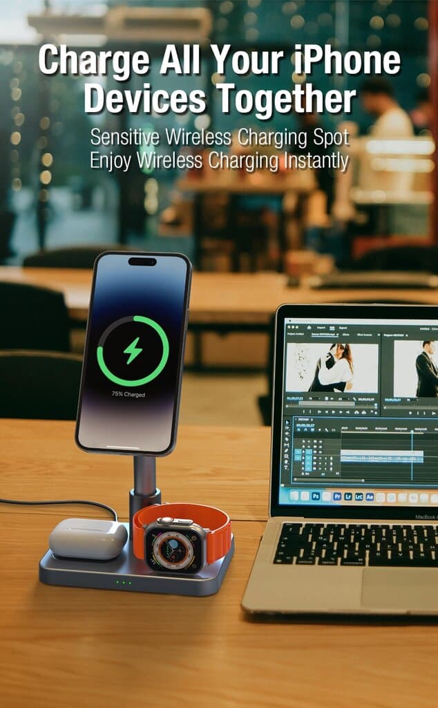 iCenter S6 3-in-1 Magnetic Wireless Charger 6