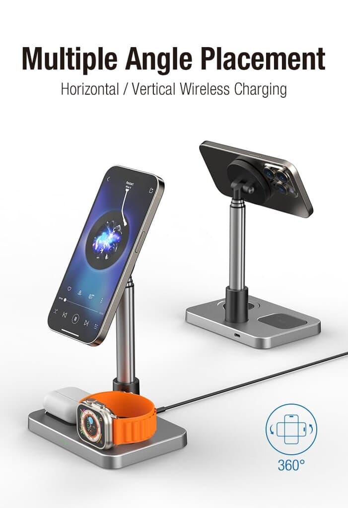 iCenter S6 3-in-1 Magnetic Wireless Charger 10