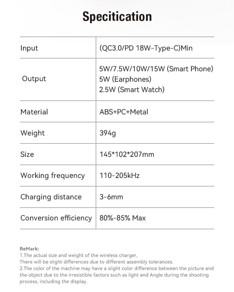 iCenter S6 3-in-1 Magnetic Wireless Charger 12