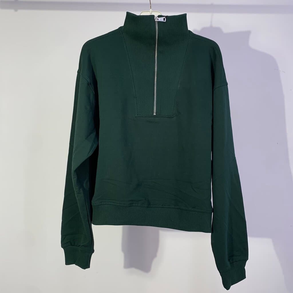 Busem Women's Cotton Sweater - Dark Green (S)