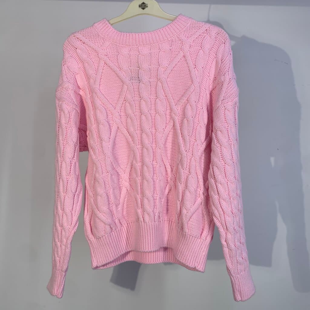 Hellie Women's Wool Sweater - Pink (Free Size)