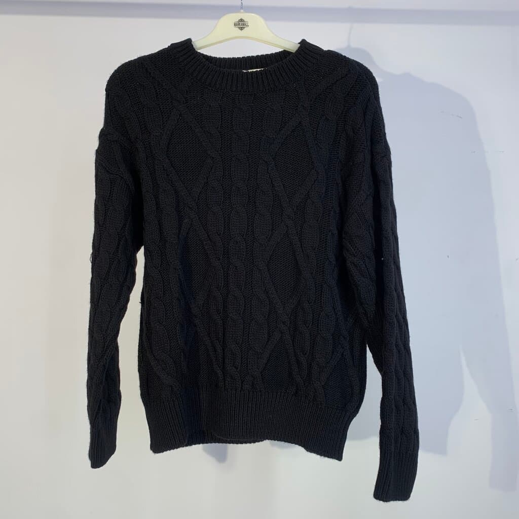 Hellie Women's Wool Sweater - Black (Free Size)
