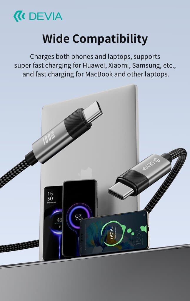 Devia Ultra4 Massager+Lanyard C to C PD 100W 3 In 1 Cable 7