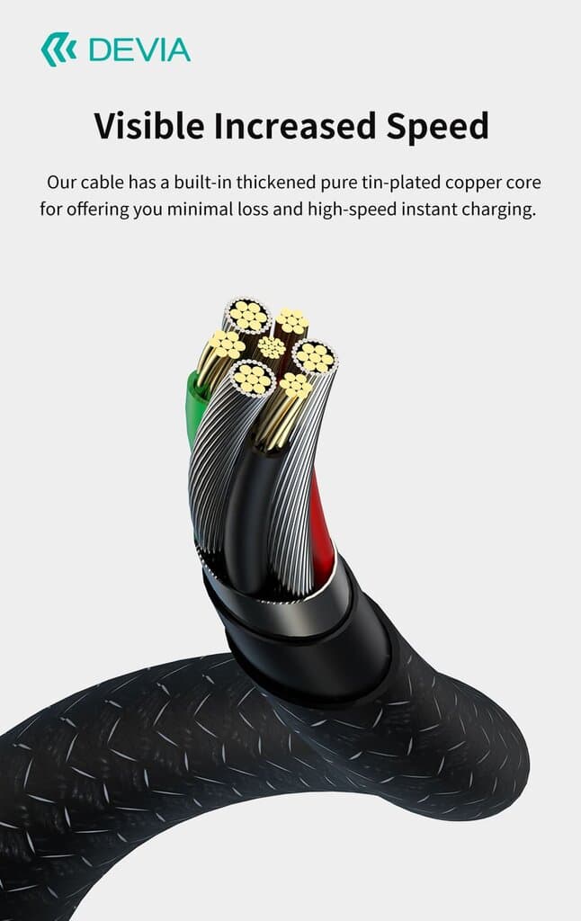 Devia Gracious Series  A To L Cable(2.4A,1M) - 9