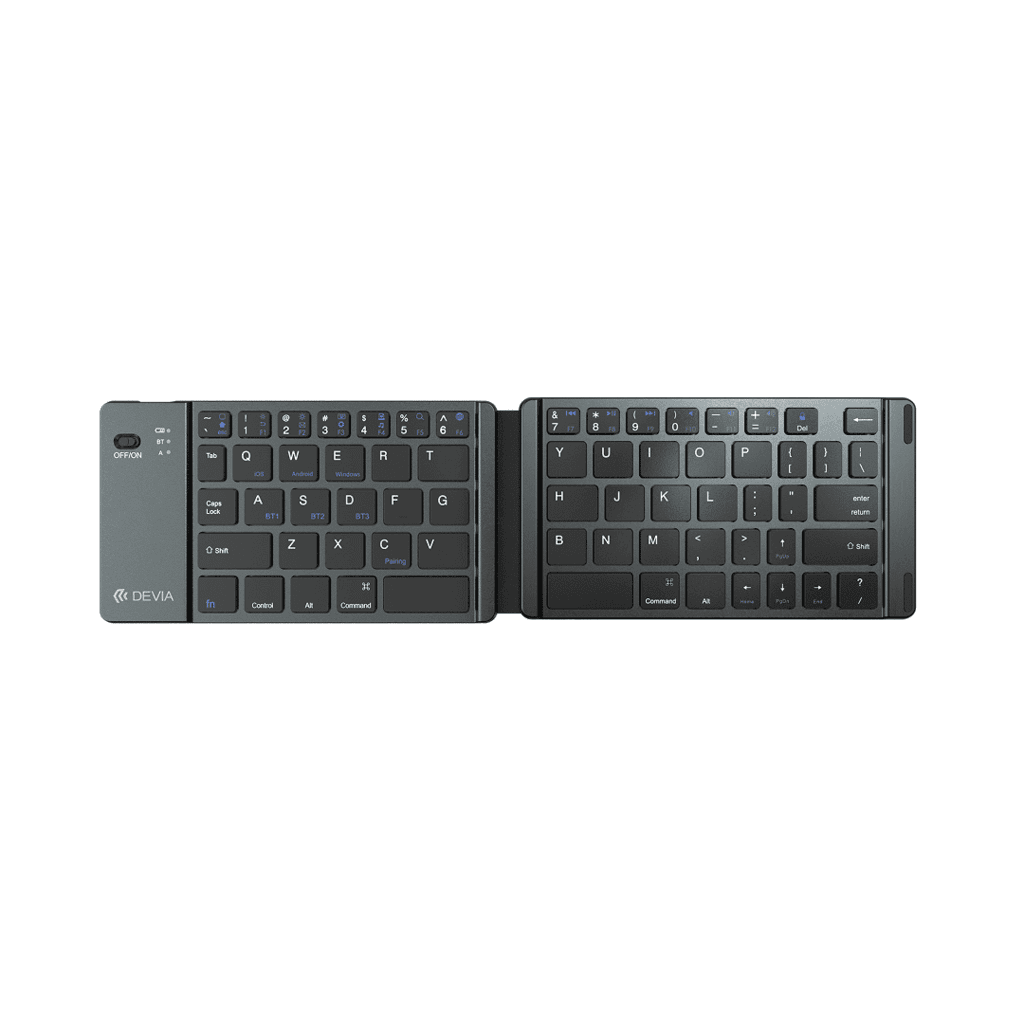 Devia  Lingo Series Foldable Wireless Keyboard - gray 1