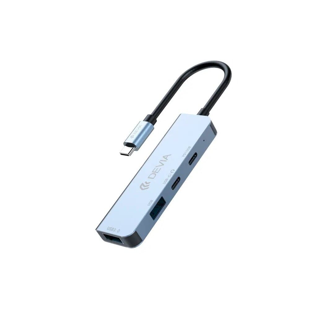 DEVIA Leopard Series Type-C To USB*2+C+PD 100W 4 In 1 HUB