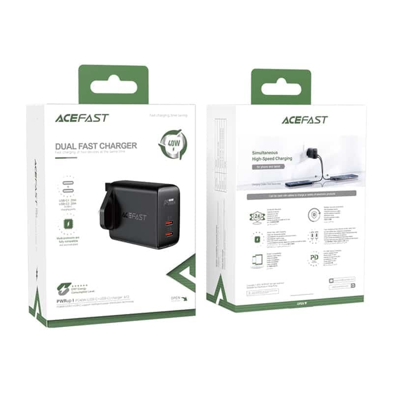 ACEFAST PD40W (USB-C+USB-C) Charger (UK) 5