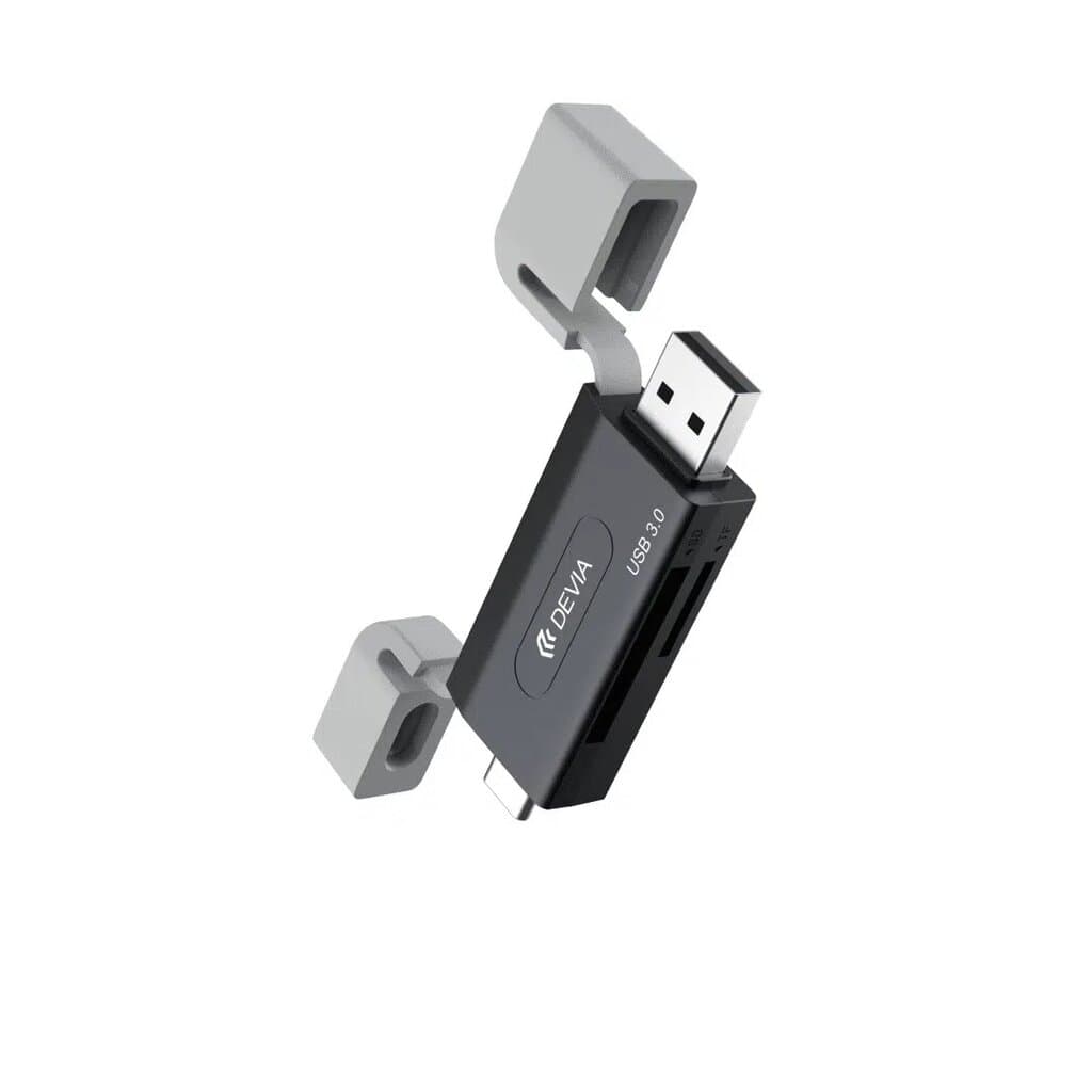 DEVIA Leopard Series USB+Type-C 3.0 To SD/TF 2 In 1 High-Speed Card Reader 2