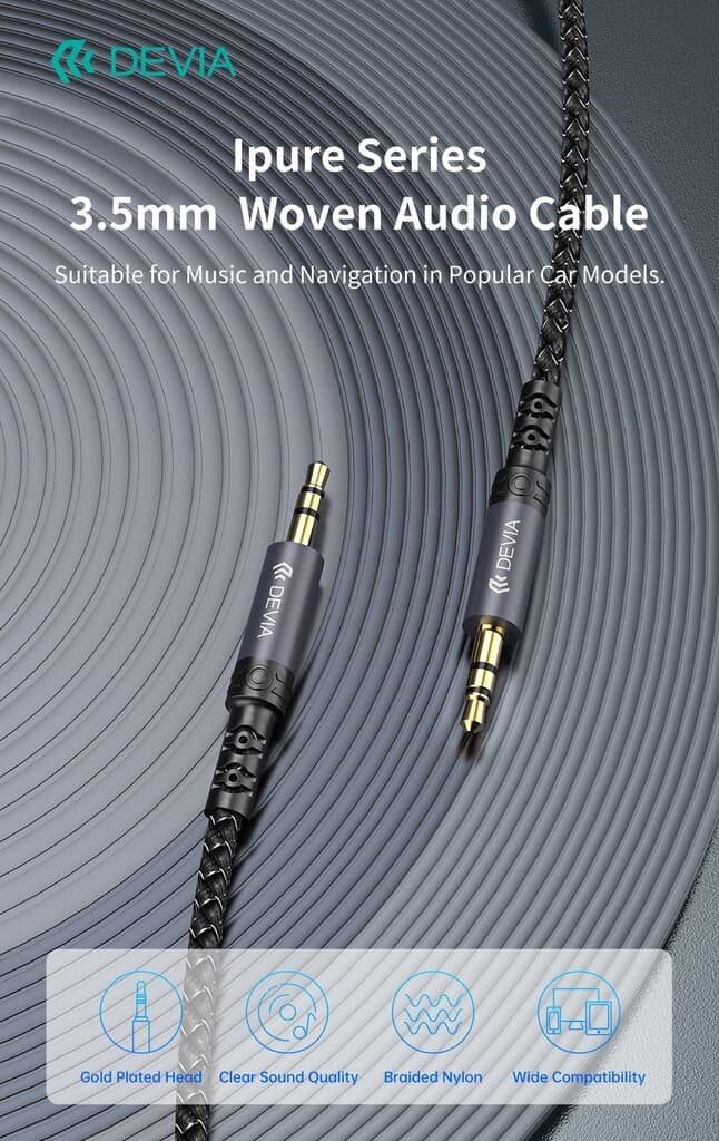 DEVIA Ipure Series 3.5mm  Woven Audio Cable 2