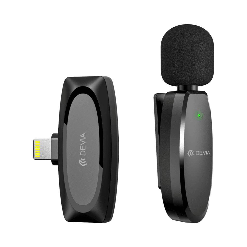 DEVIA Kintone Series Lightning Wireless Microphones(Collar clip type) AP003 - Black