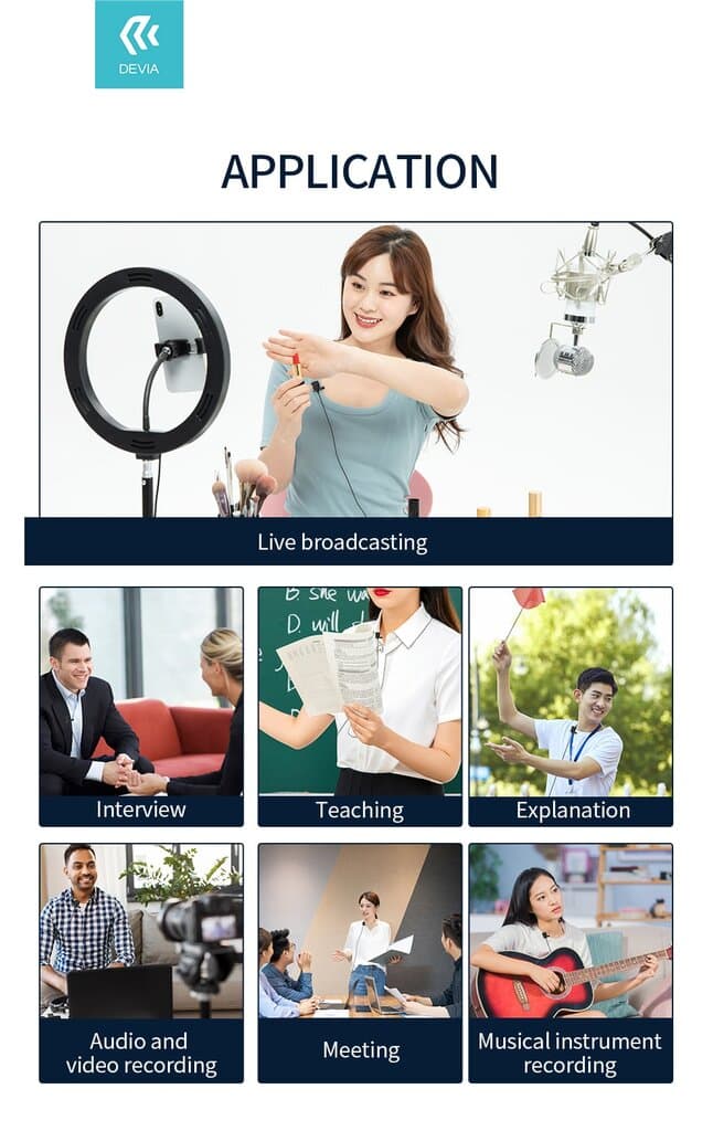 Devia Smart Series Wired Microphone  (Lightning) 6