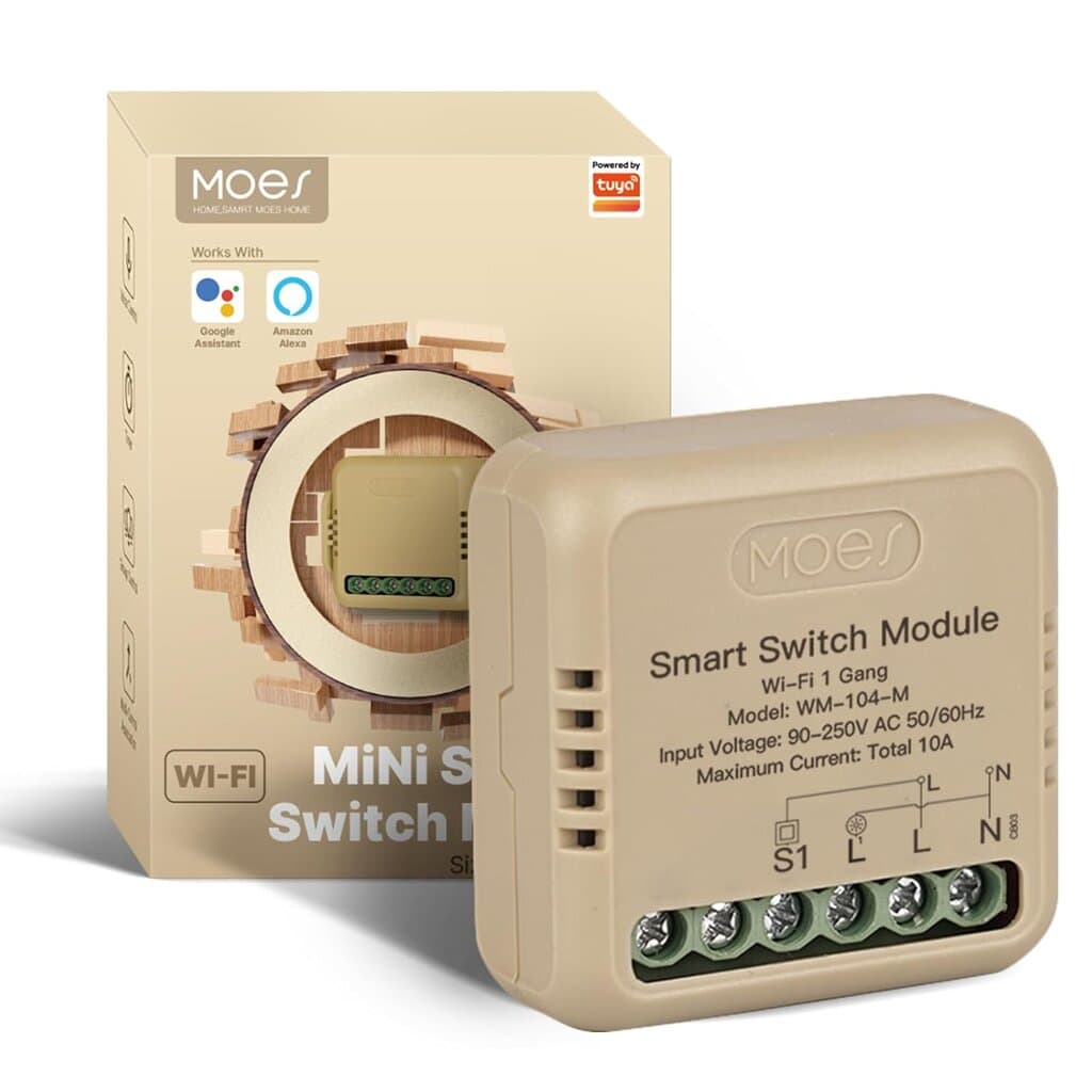 Moes MINI wifi smart switch 1 gang with energy monitor