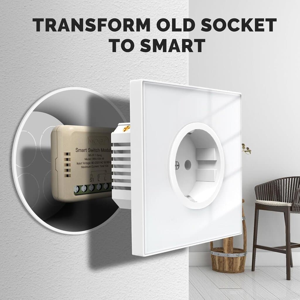 Moes MINI wifi smart switch 1 gang with energy monitor 3