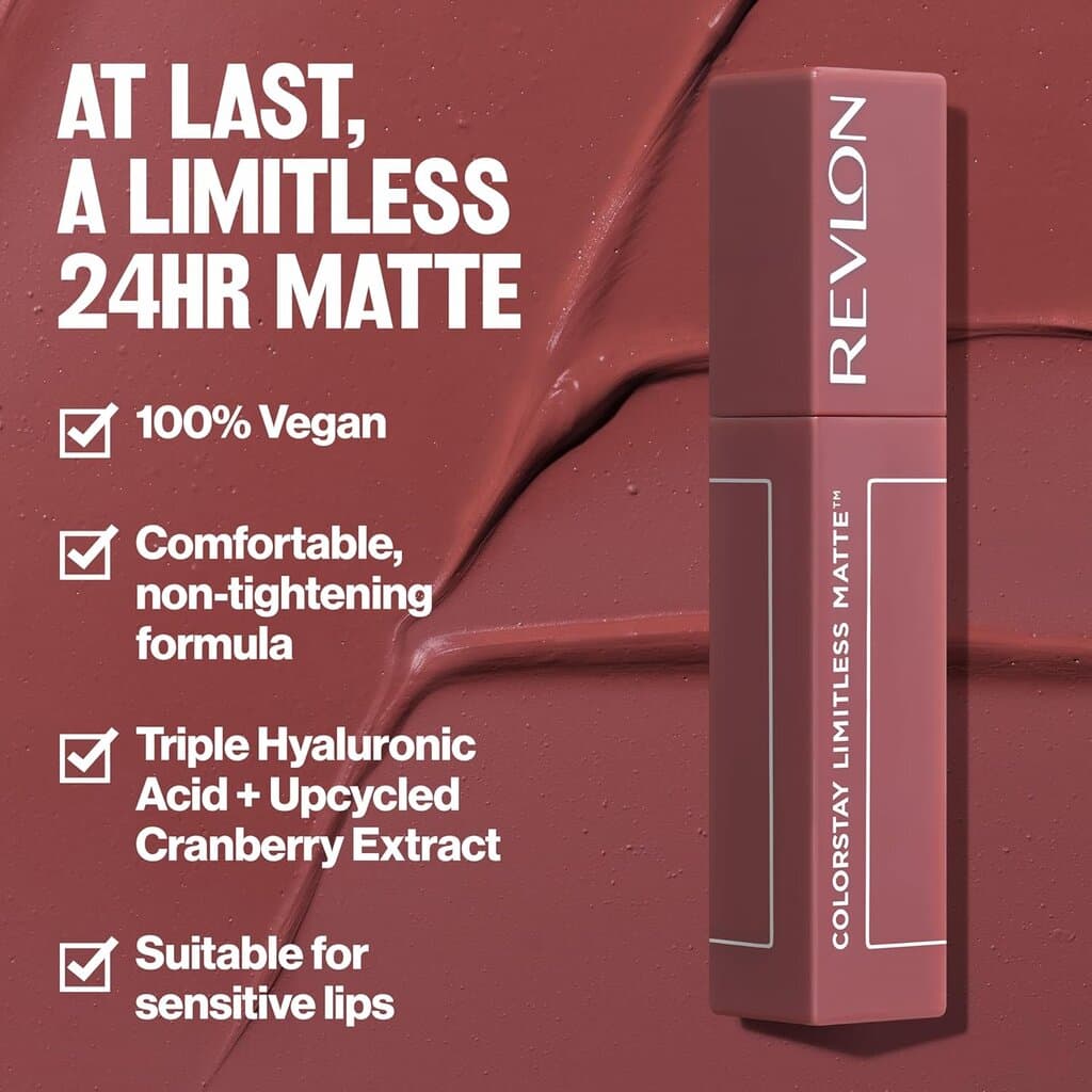 Revlon ColorStay Limitless Matte Liquid Lipstick (Shade 013 Real Deal) 3