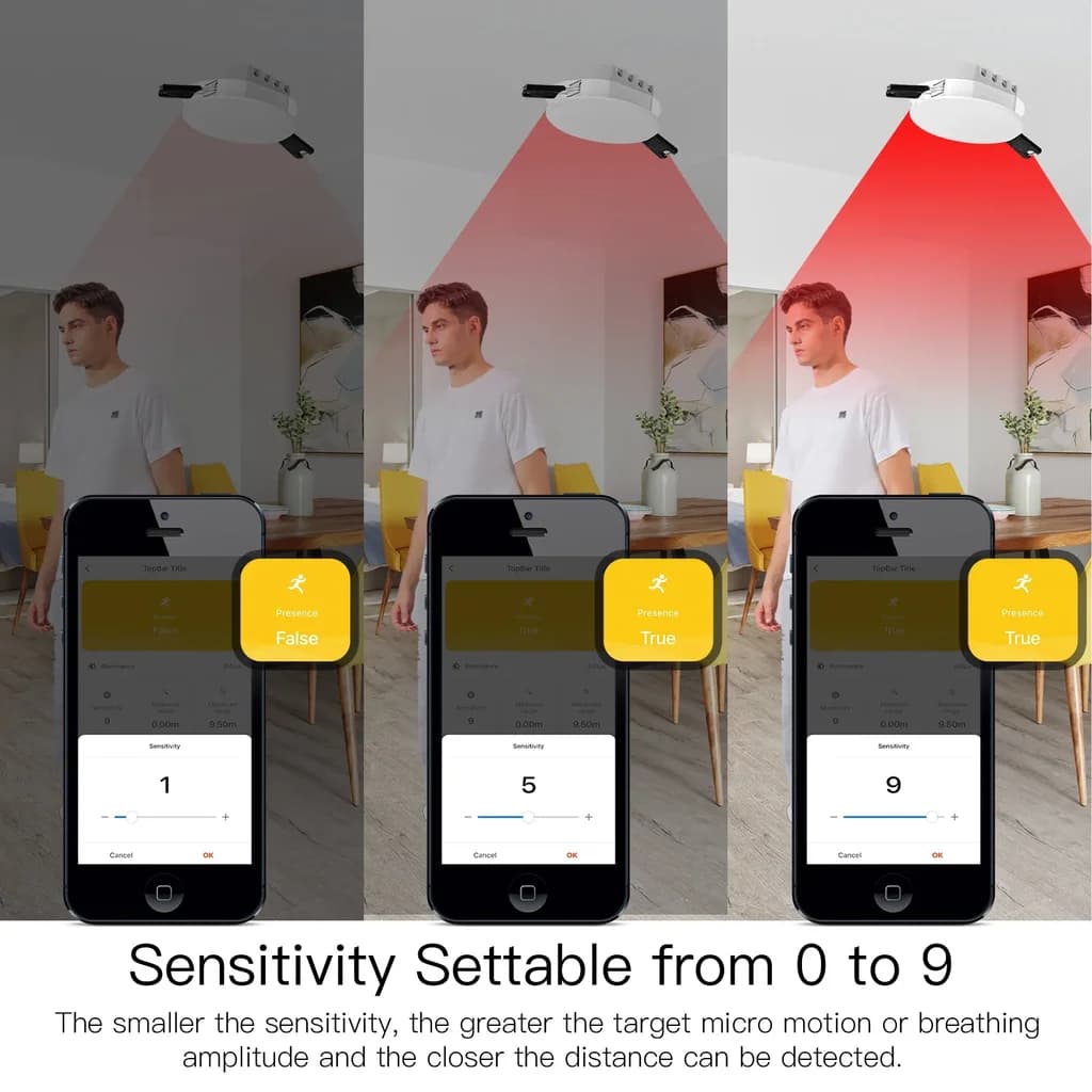 Moes Zigbee human presence sensor + Light Sensor 5