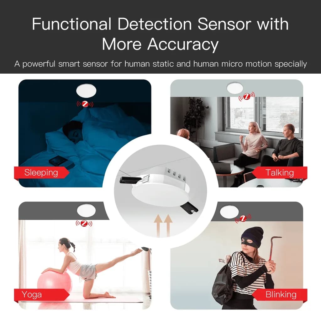 Moes Zigbee human presence sensor + Light Sensor 3