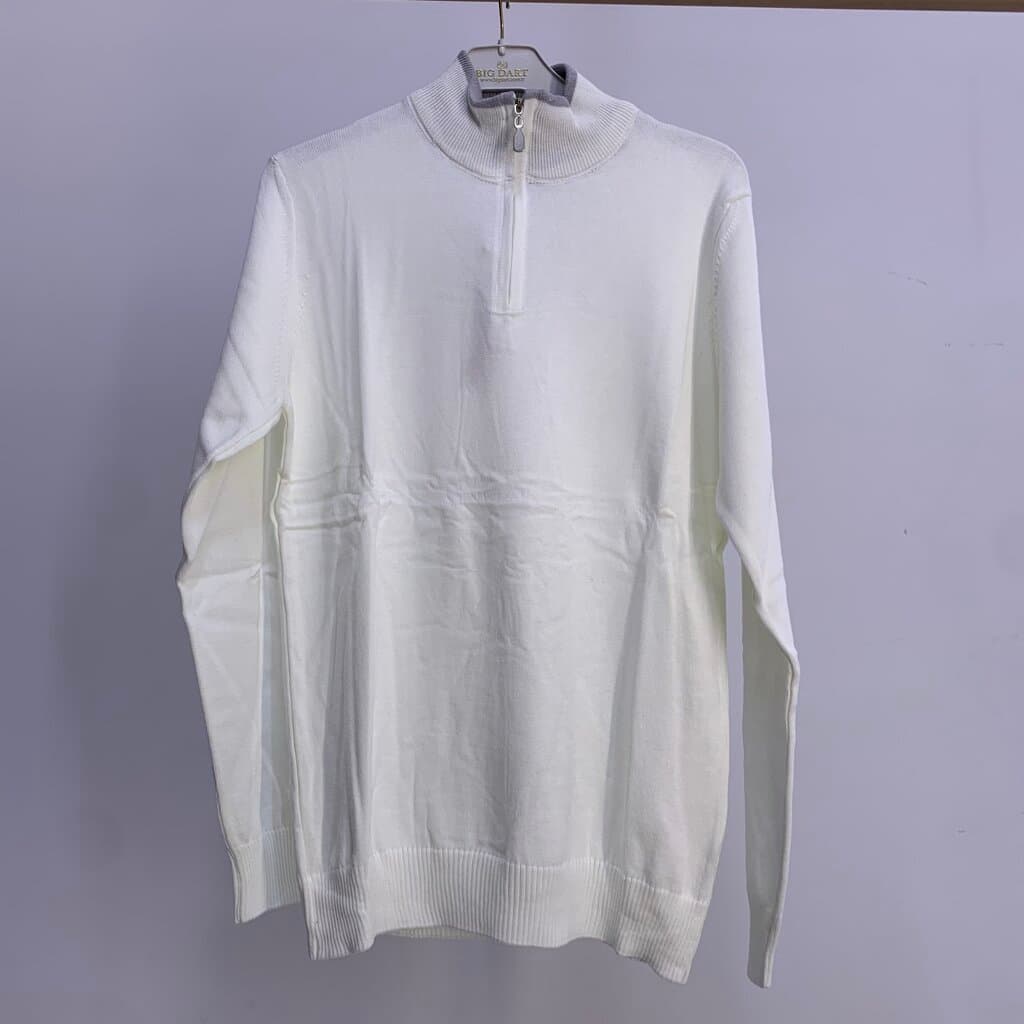 Moda Arpol Men's Cotton Sweater - White (S)