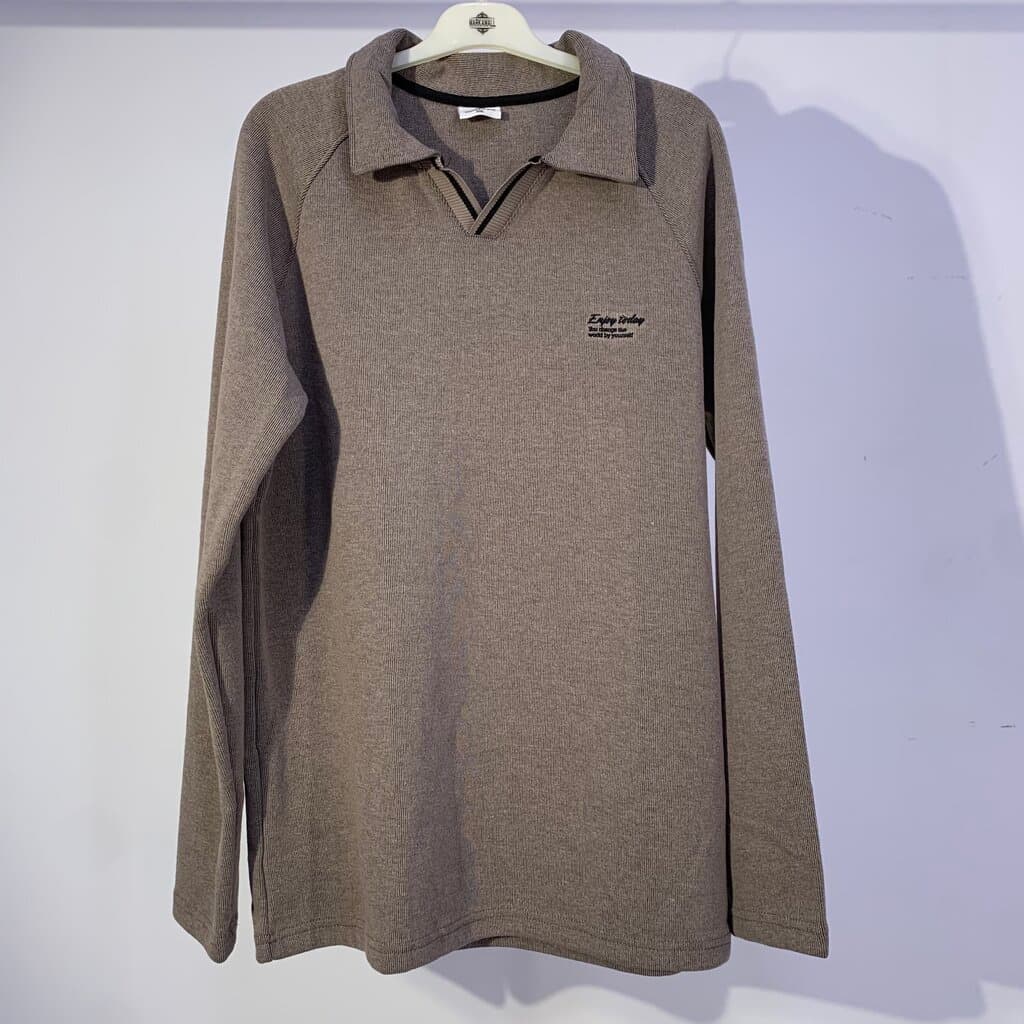 Moda Arpol Men's Cotton Sweater - Khaki (S)