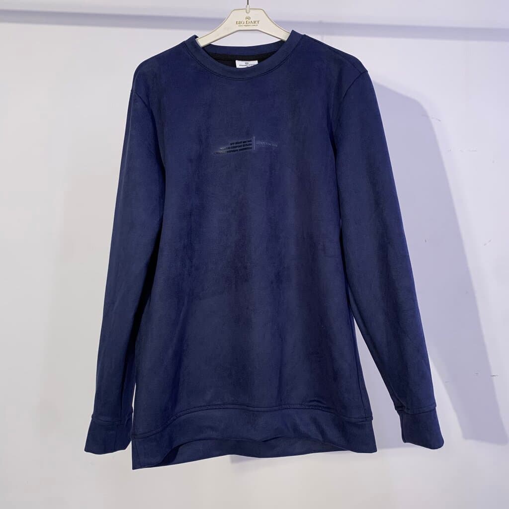 Moda Arpol Men's Cotton Sweater - Navy Blue (S)