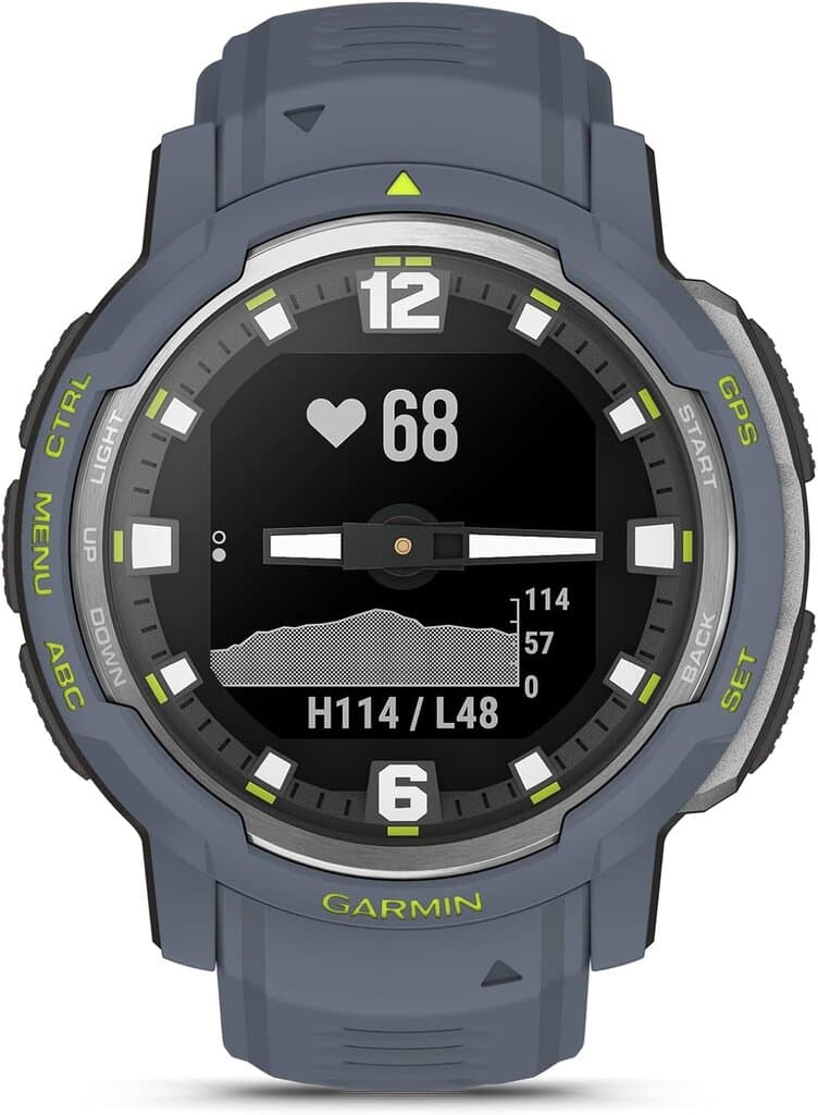 Garmin Instinct® Crossover Standard Smartwatch - (Blue Granite) 2
