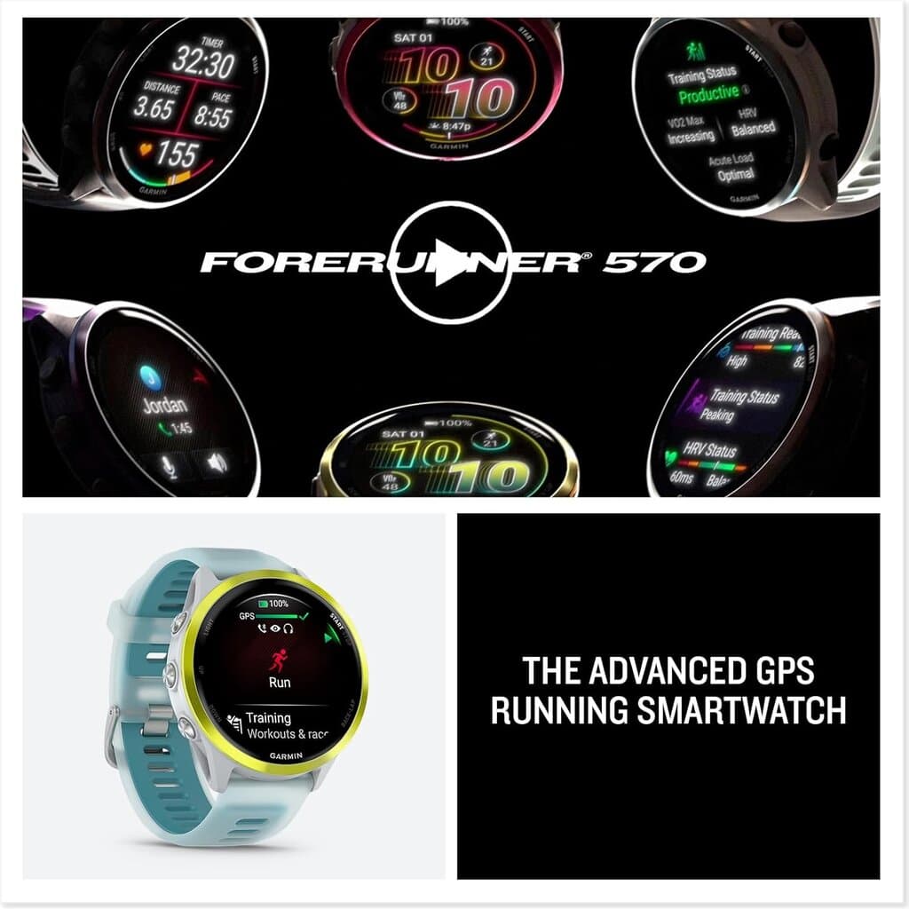 Garmin Forerunner® 570 Smartwatch 47mm - (Slate Grey/Black) 8