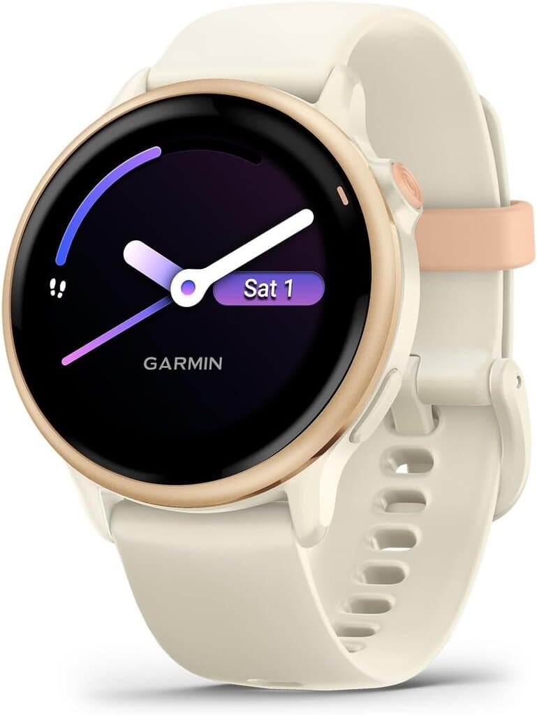 Garmin vívoactive® 6 Smartwatch - (Lunar Gold/Bone) 1