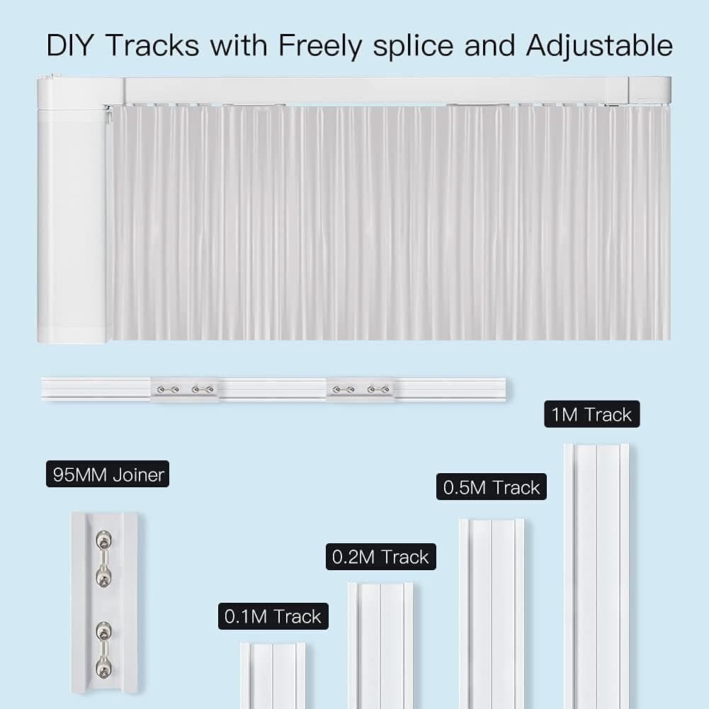 Moes WIFI curtain motor + Splicing rail + remoter 5.2m 2