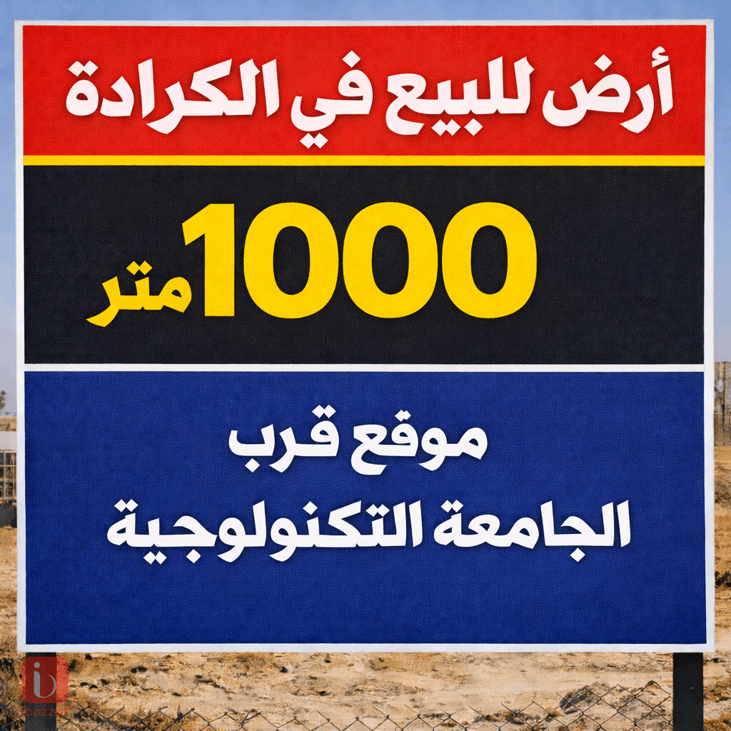 Commercial plot for sale in baghdad karada