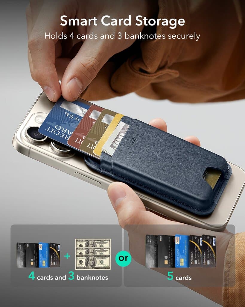 ESR Magnetic Wallet Boost (HaloLock)，Dark Blue 2