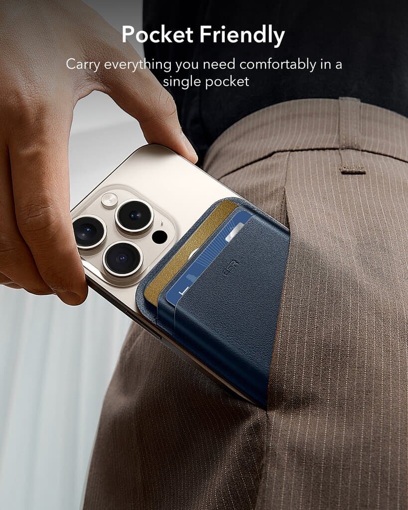 ESR Magnetic Wallet Boost (HaloLock)，Dark Blue 5