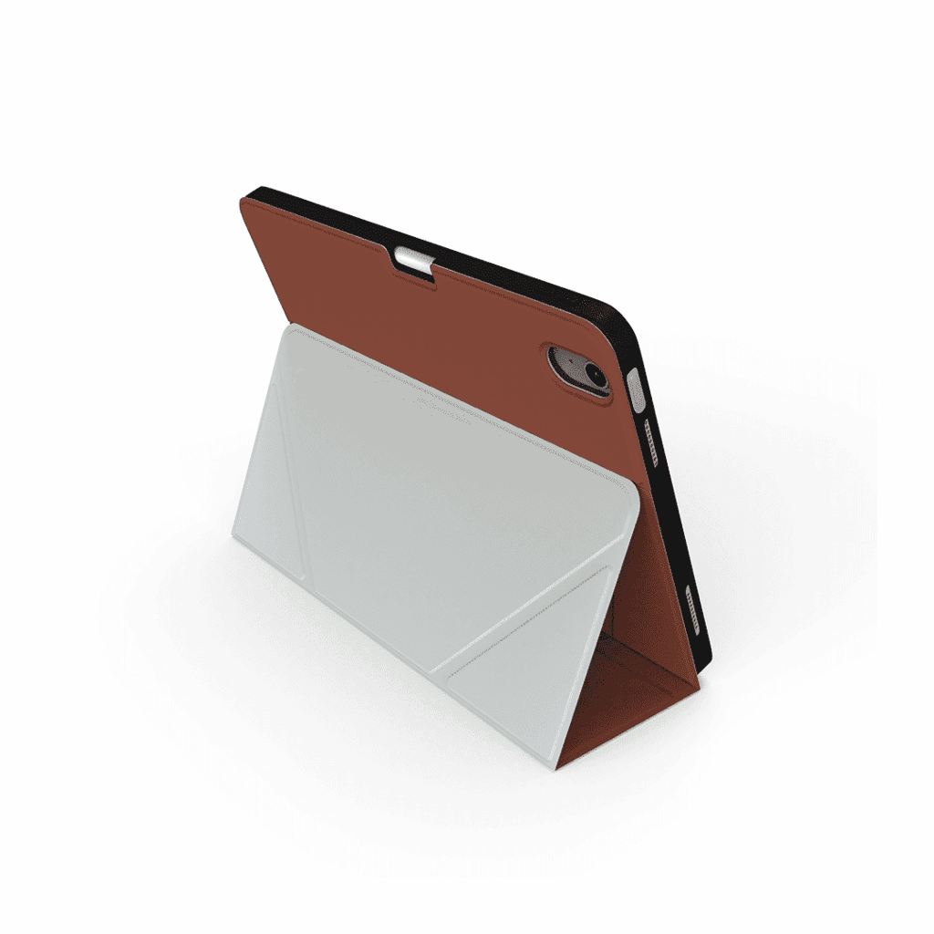 JCPal SlimFlex Folio Case with Pencil Holder for iPad - Khaki Brown/Blue, iPad Pro11-inch(1-4th,2018-2022) / iPad Air 10.9-inch(4-5th,2020) 5