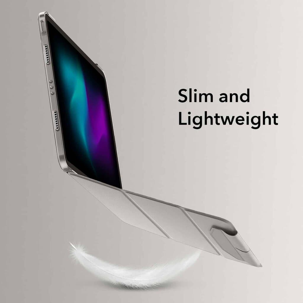 ESR Ascend Trifold Case, (2024) - Frosted Grey - 1B2080302 - Compatible with iPad Pro 11 6