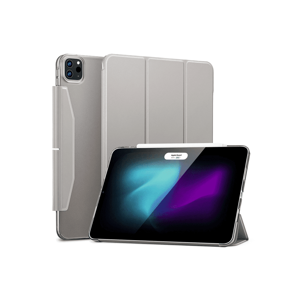 ESR Ascend Trifold Case, (2024) - Frosted Grey - 1B2080302 - Compatible with iPad Pro 11