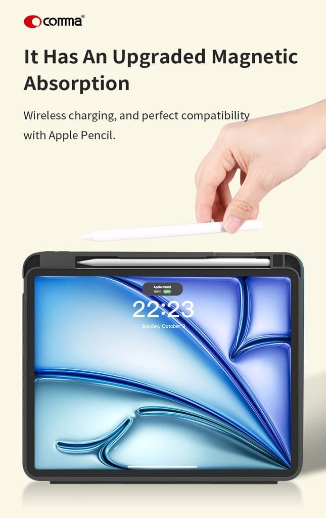 Comma Lingos Series iPad Case With Pencil Slot - comma APPLE iPad 11(A16)(2025)/iPad 10 10.9(2022) - Animal Party 7