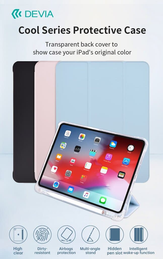 Devia Cool Series Protective Case - Pad (A16)(2025)/iPad 10 10.9(2022) - Blue 4