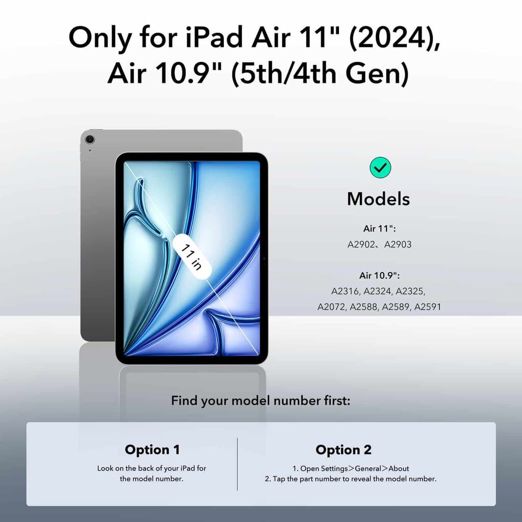 ESR Rebound Pencil Case for iPad Air 11 (2024) - air 5/4 - Blue 2