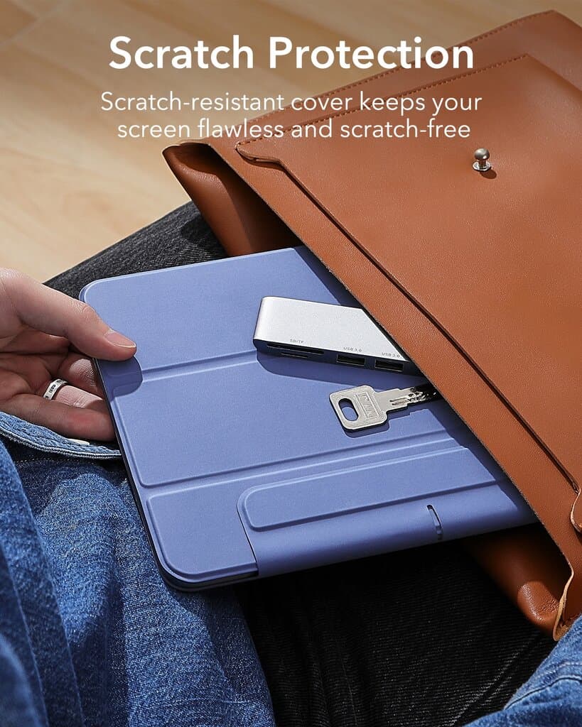 ESR Rebound Magnetic Case, Compatible with iPad Air 13 (2024), Pro 12.9 (6th/5th/4th Gen), Lavender - 1B1980403 9